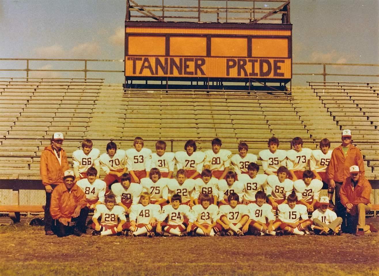 Woburn Pop Warner Trojans from 1980